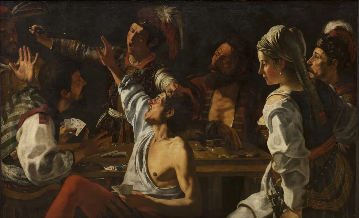Giocatori di carte e backgammon - Statens Museum for Kunst